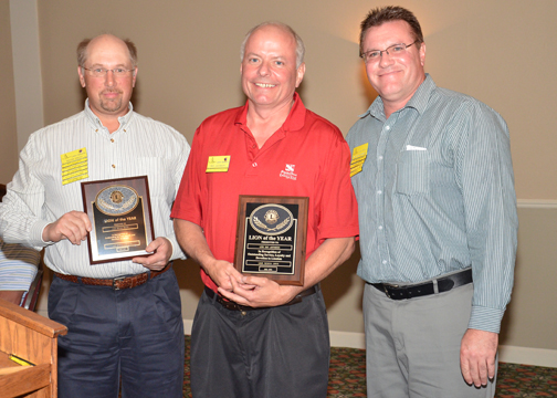Bryan Smith and Ray Jacobson receive Lion of the Year plaques